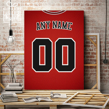 Cleveland Jersey Custom Canvas Print Wall Art for Boy Girl Men Women Basketball Personalized Canvas Art